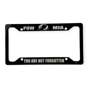POW MIA “You Are Not Forgotten” License Plate Frame
